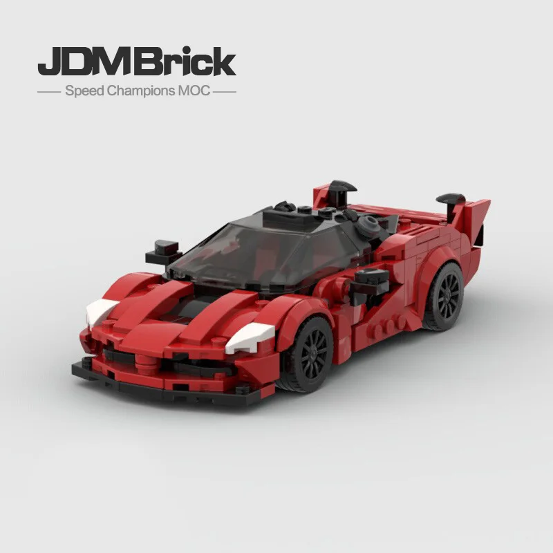 

MOC-106990 FXXK гоночный спортивный автомобиль скоростной Чемпион гонщик строительные блоки креативный Гараж Игрушки для мальчиков подарок