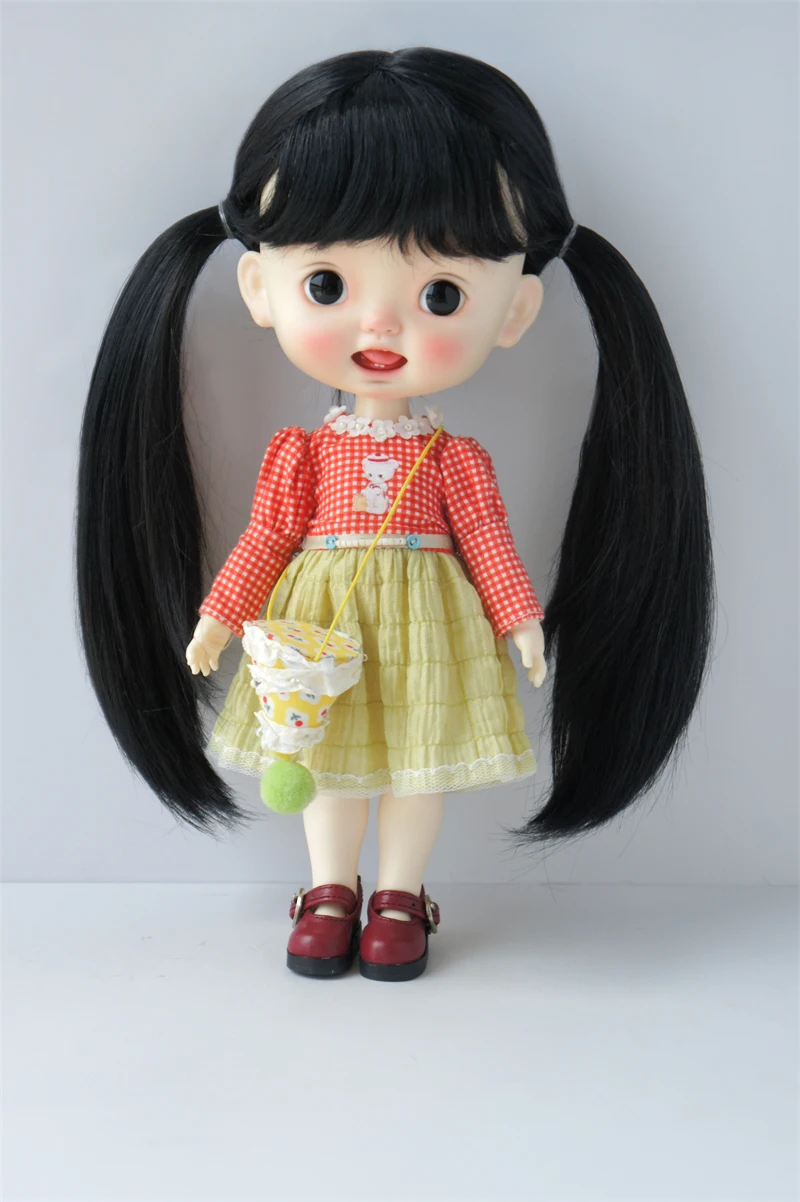 JD818 Новое поступление милый синтетический мохеровый парик BJD костюм YOSD MSD SD Blythe Qbaby