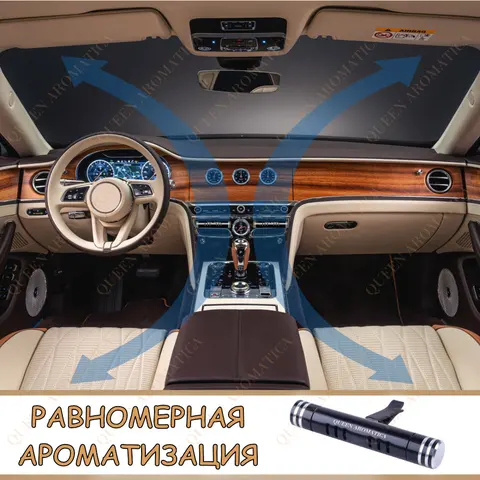 Ароматизатор многоразовый Queen Aromatica Deflector, ароматизатор в машину, освежитель воздуха авто, автопарфюм