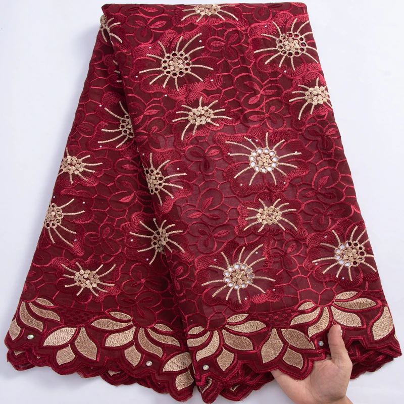 

SJD LACE New Arrivals African Cotton Dry Lace Fabric 2022 High Quality Nigerian Swiss Voile Lace Fabric for Wedding Dress A3098