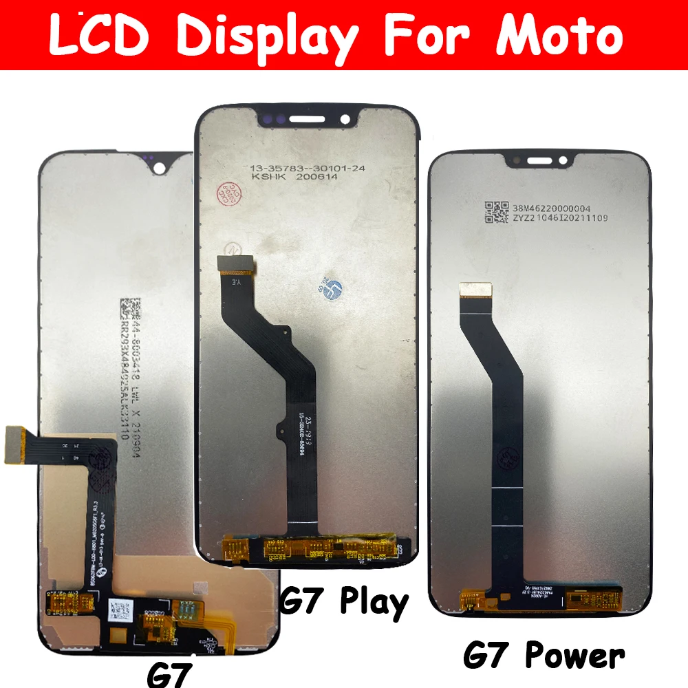 

Original Display LCD For Moto G7 Play XT1952 G7 XT1962 G7 Power G7 Plus LCD Touch Screen Sensor Panel Digiziter Assembly Parts