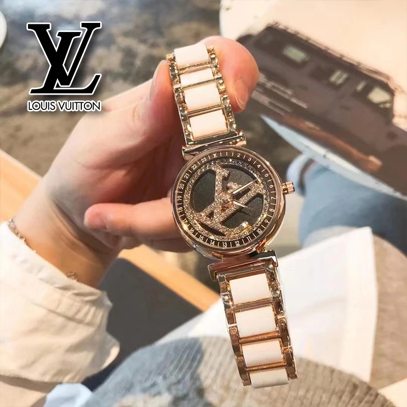 Часы в стиле Louis Vuitton осень и зима 2024 новые модные роскошные кварцевые часы со