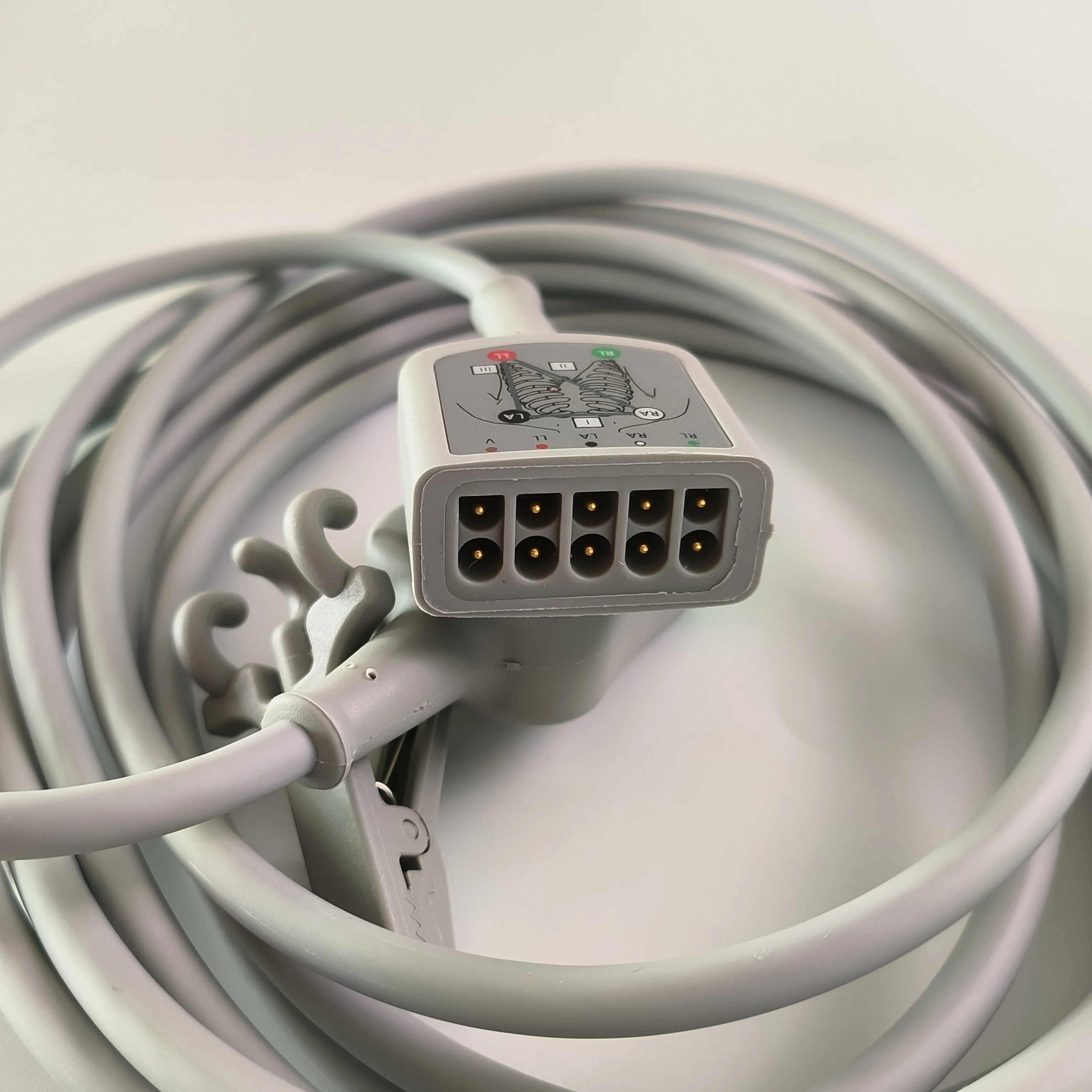 2017003-001 новый оригинальный GE 3/5-Lead AHA 3 6 м/12 футов кабель ECG