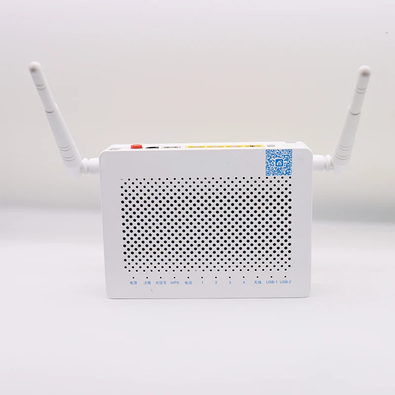 

50/70 pieces Original f673av9 onu gpon Dual Band 4GE+1tel+2usb+Ac 5g Wifi Secondhand Ont ONU Gpon nopower router Englishversion