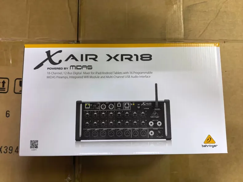 1 шт. Behringer X Air XR18 18-канальный цифровой микшер с управлением через планшет. Купи 2, получи 1 бесплатно. Абсолютно новый. (art.: 3920dc88e35be) - 3920dc88e35be
