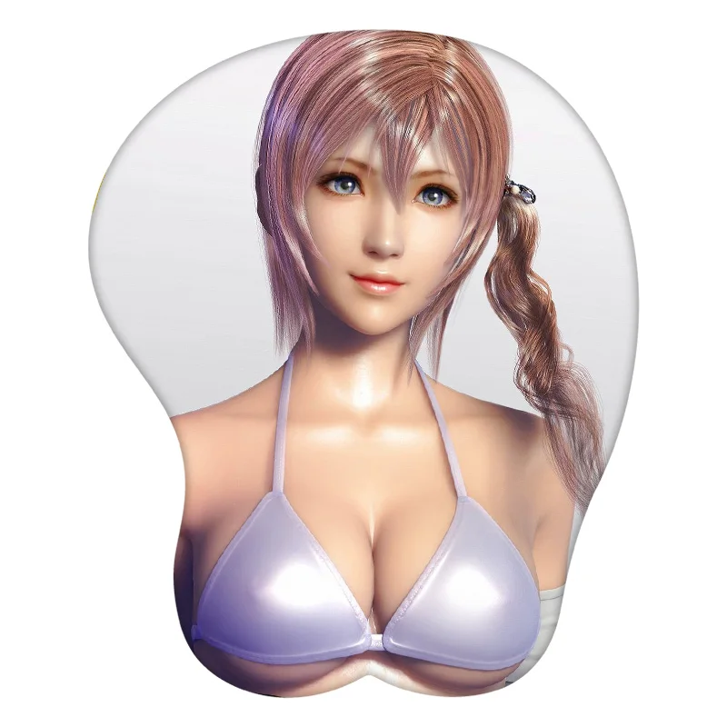 

3D Mouse Pad Serah Farron Final Fantasy XIII Anime Wrist Rest Silicone Sexy Creative Gaming Mousepad Mat