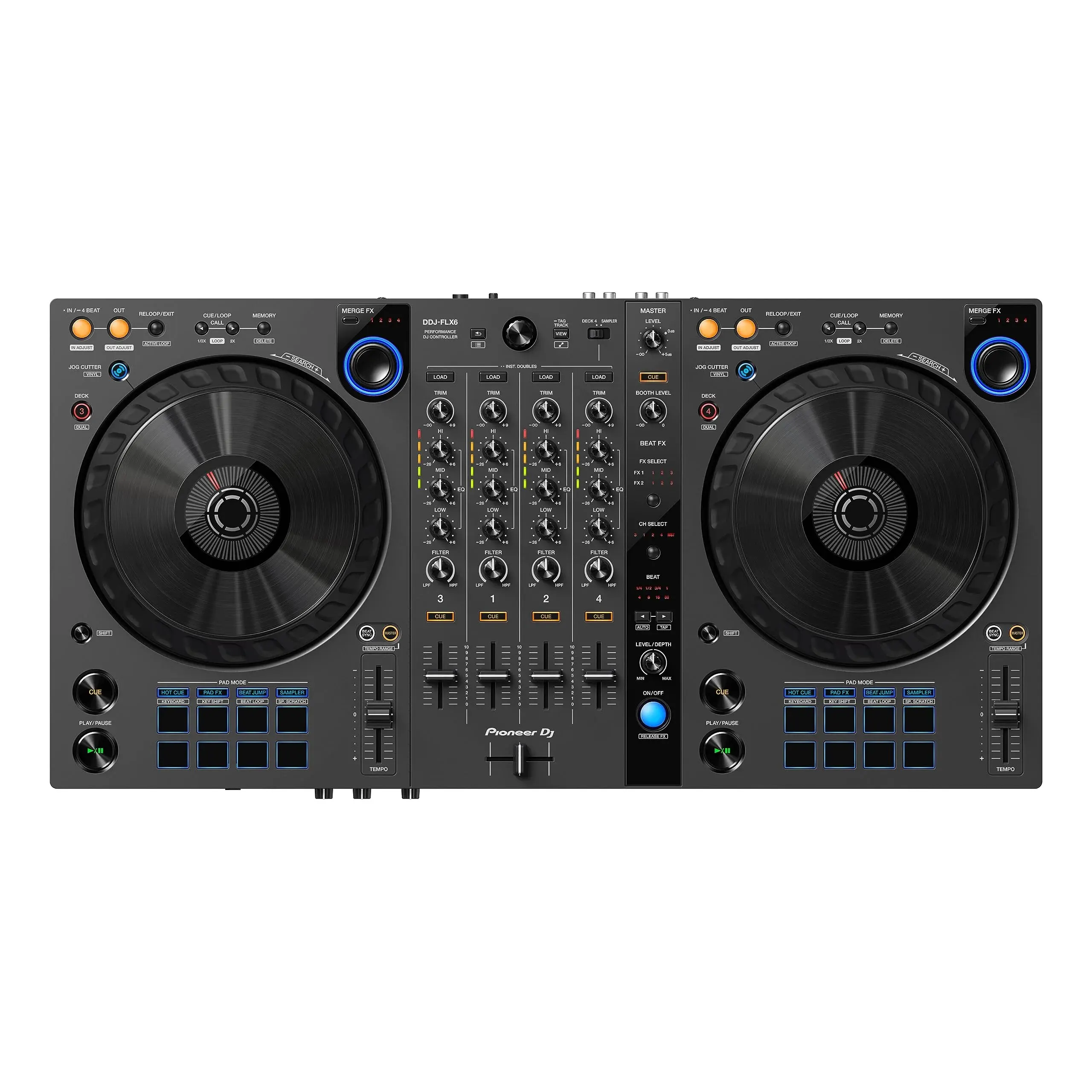 

Pioneer DJ DDJ-FLX6-GT 4-палуба и контроллер