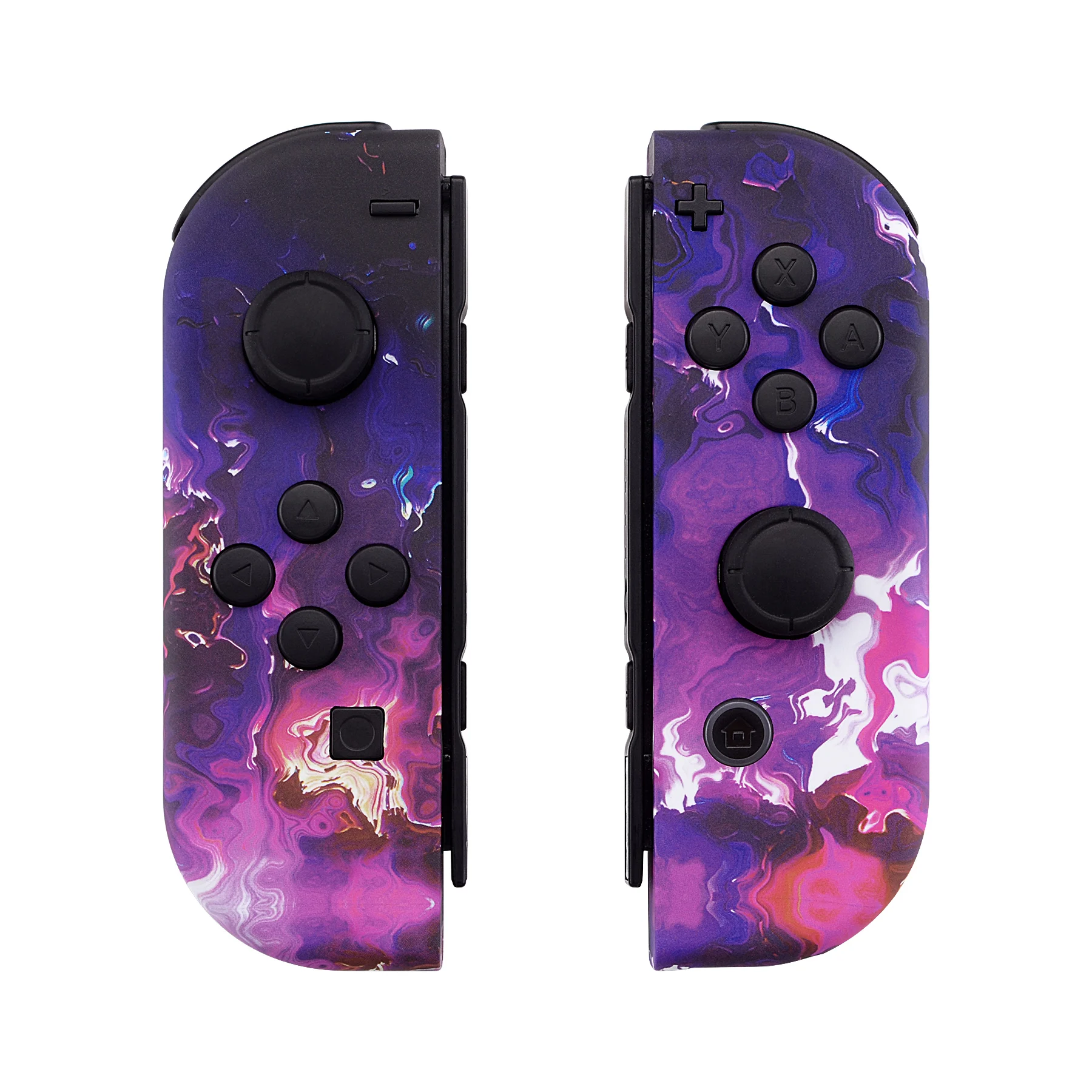 

eXtremeRate Surreal Lava Soft Touch Grip Controller Housing Shell with Full Set Buttons Repair Kits for NS Switch JoyCon & OLED