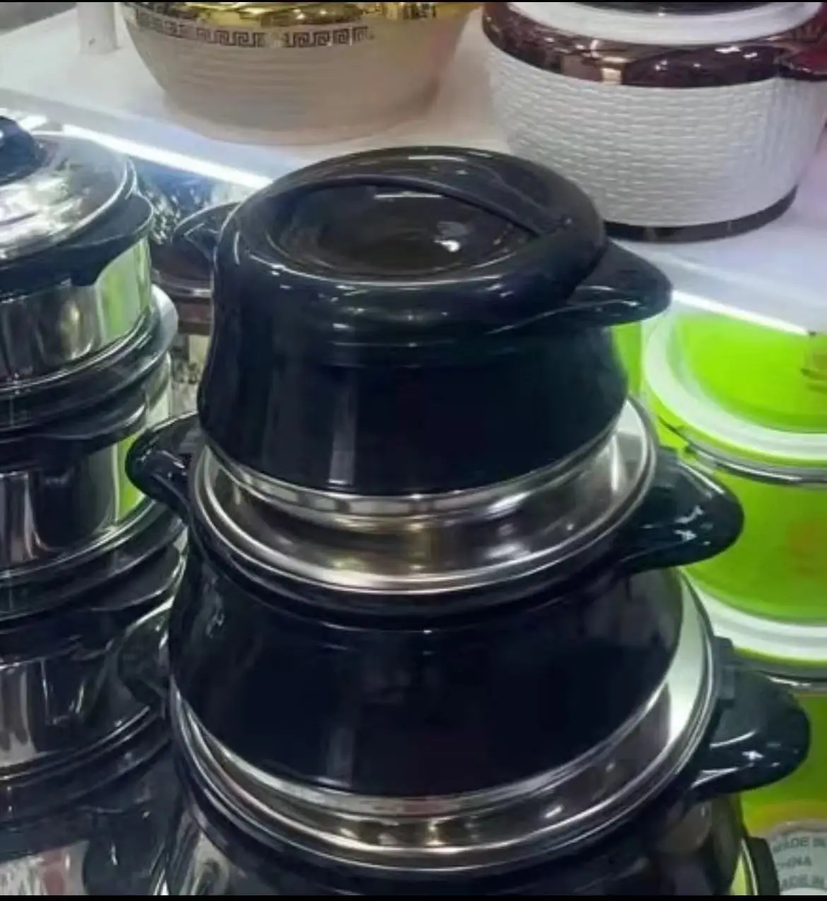 

3Pcs/Set 2/4/6 Stainless Steel Insulatioin Pan Thermal Food Container Insulated Lunch Box Evening Party