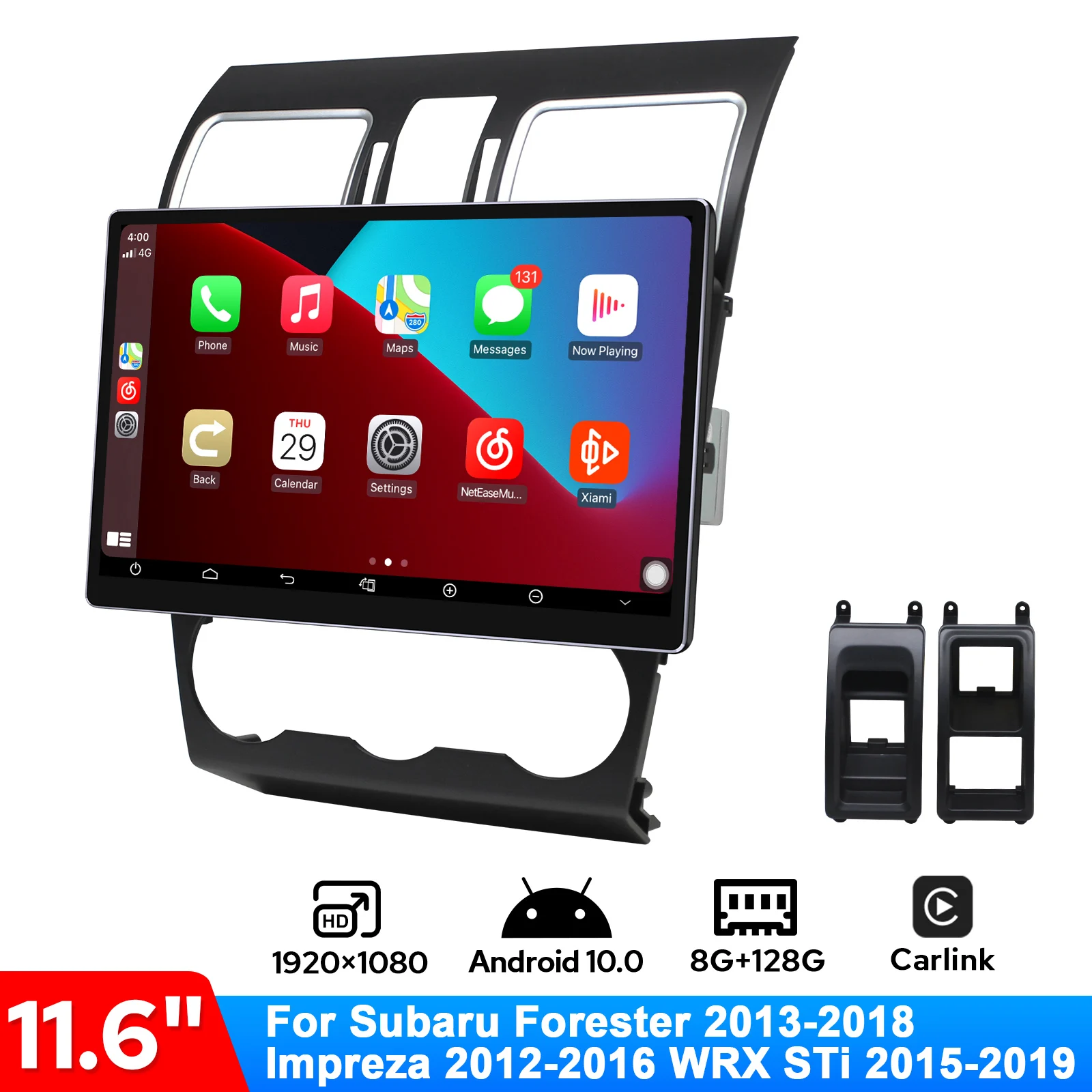 Автомагнитола 11 6 дюйма стерео мультимедийный плеер головное устройство Carplay 4G