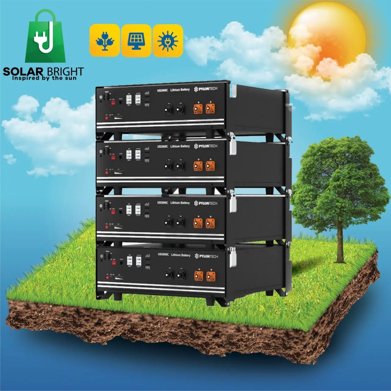 

Lithium Battery 3.5kWh 48V Pylontech US3000C Photovoltaic Accumulation Storage