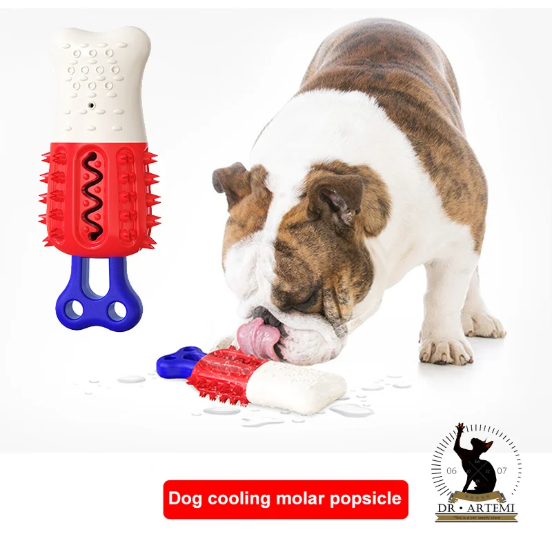 

Резиновая зубная щетка для собак, Интерактивная тренировочная машинка для мойки зубов, протекания еды, охлаждения, мороженого