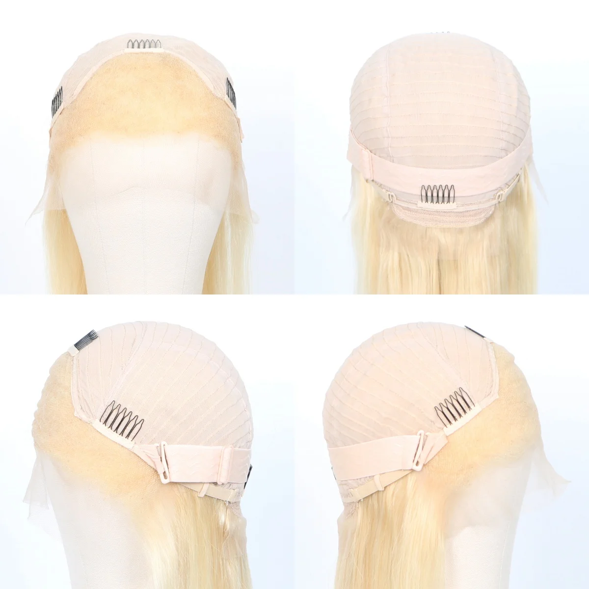 613 Медовый Блондин Передний Парик Шнурка 13x4 Плотность Человеческих Волос 180