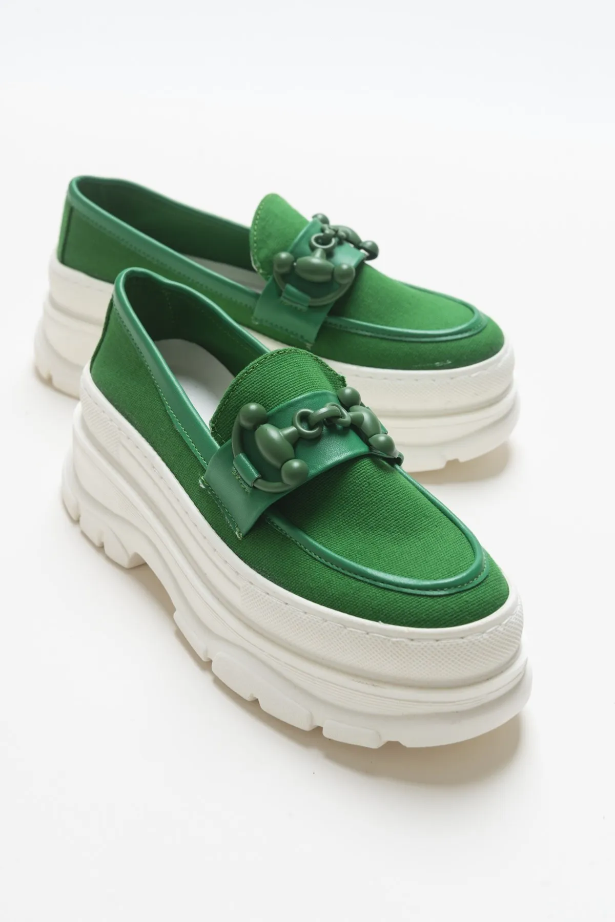 Качественная ткань Ruya из искусственной кожи и льна полиуретановый каблук на