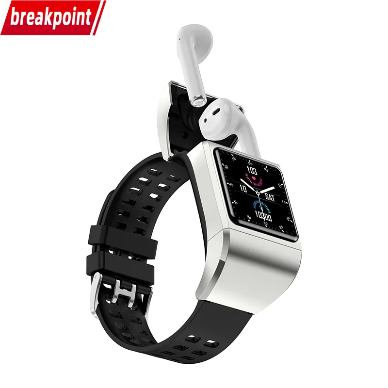 

Breakpoint Smart Watch Free Shipping 2022 Original With Earphone Bluetooth Sport TWS Microphone Smart Watch Men