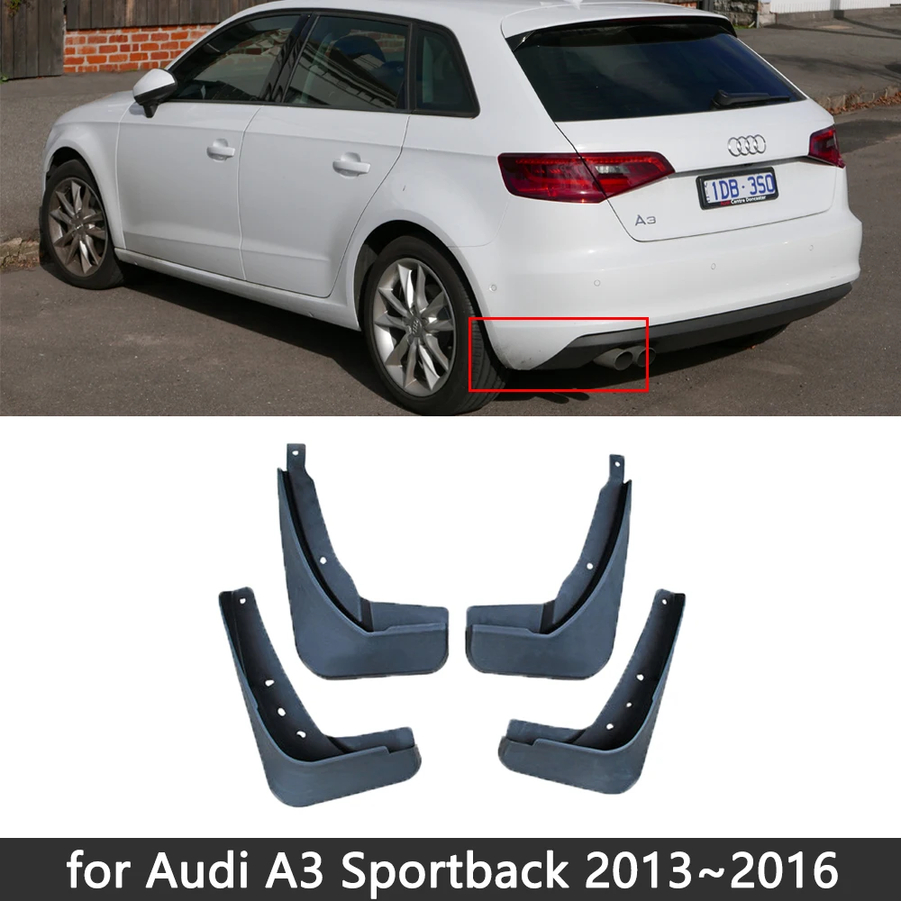 Для Audi A3 8v Sedan Sportback 2013 2014 2015 2016 2017 2018 2019 2020 Брызговики Брызговики Fender Front Accessorie