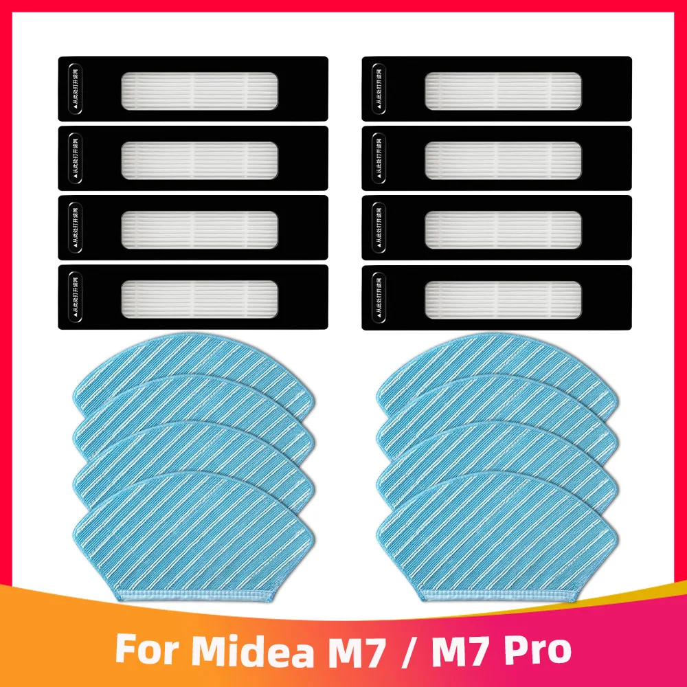 

Replacement For Midea M7 M7 Pro I10 M71CN R20M01BM71CN Robot Vacuum Cleaner Spare Parts Hepa Filter Mop Rag Accessories