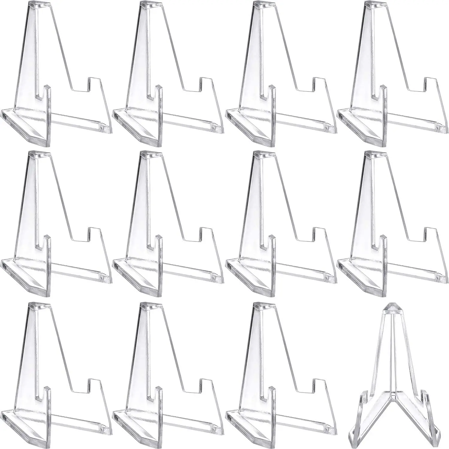 

Clear Acrylic Coin Display Stand Small Easel Rack Pokemon Cards Commemorative Challenge Coin Holder Capsules Support