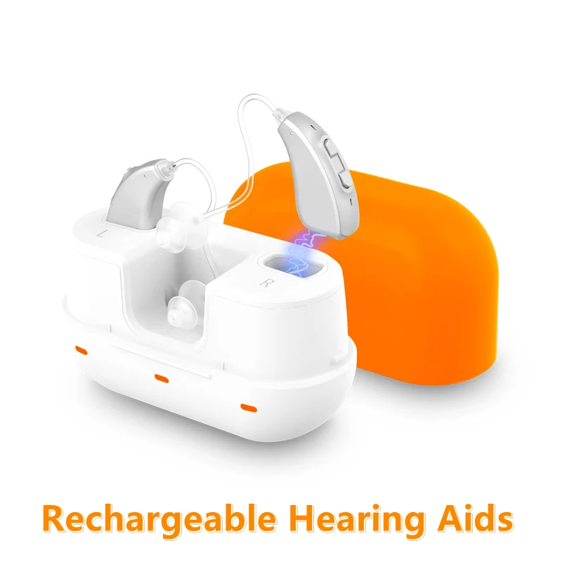 

New Rechargeable Hearing Aid Digital Hearing Aids Smart Noise Reduction Portable Sound Amplifier For Deafness Elderly Audifonos