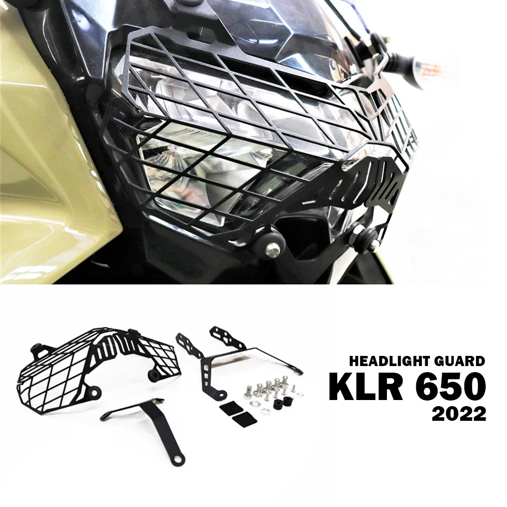 

KLR 650 Accessories Motorcycle Headlight Guard for Kawasaki KLR650 Grille Head Light Cover Protection