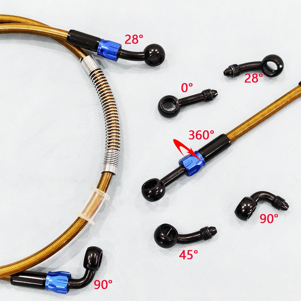 AN3 Мотоциклетный тормозной шланг 10 мм Гидравлическая трубка сцепления Главный
