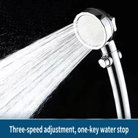universal bath shower head high pressure rain 3 modes adjustable water saving luxury home hotel sprayer bathroom shower head