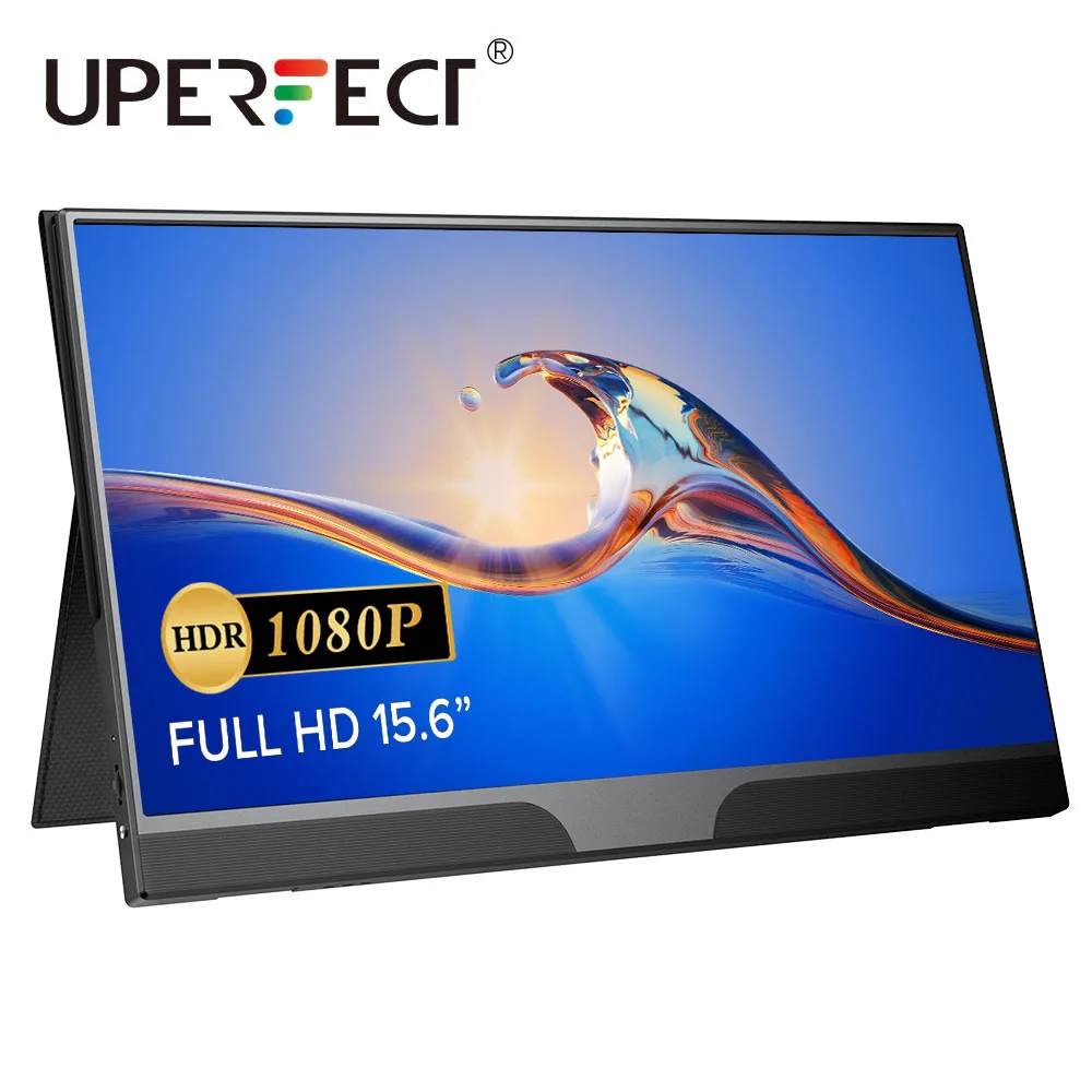

UPERFECT 15.6" Portable Monitor HDR 1080P Display PC Gaming Dual Type-C HDMI IPS Screen For Laptop/MacBook/Phone Xbox Switch PS4