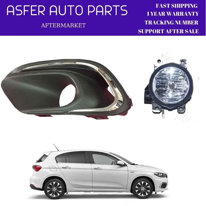 

Fog Light And Frame For Fiat Egea (Tipo) HB SW 2015 After With Chrome Parts Left Right Oem 735660958 735660959 59360661