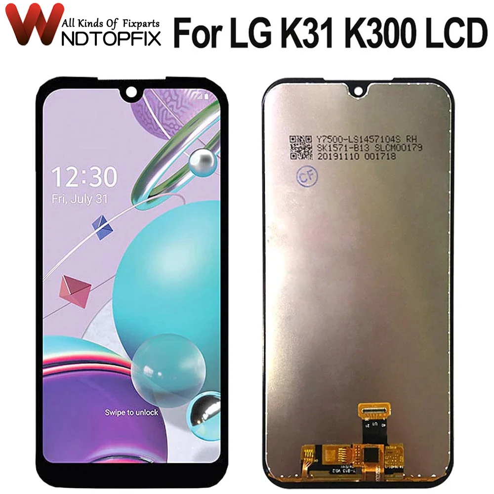 ЖК-дисплей для LG K31 дисплей кодирующий преобразователь сенсорного экрана в сборе Замена для LG K31 LCD K300 LMK300 LM-K300Q LCD