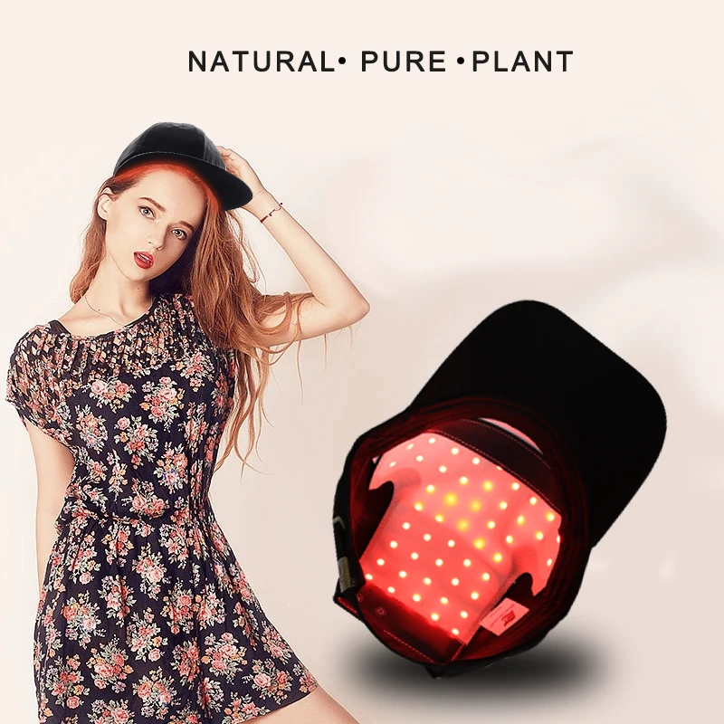 Fashion Hair Regrowth Cap 48 PCS Laser Beads Red Light Therapy Hair Regrowth Anti-Hair Loss Treatment Hair Care Product