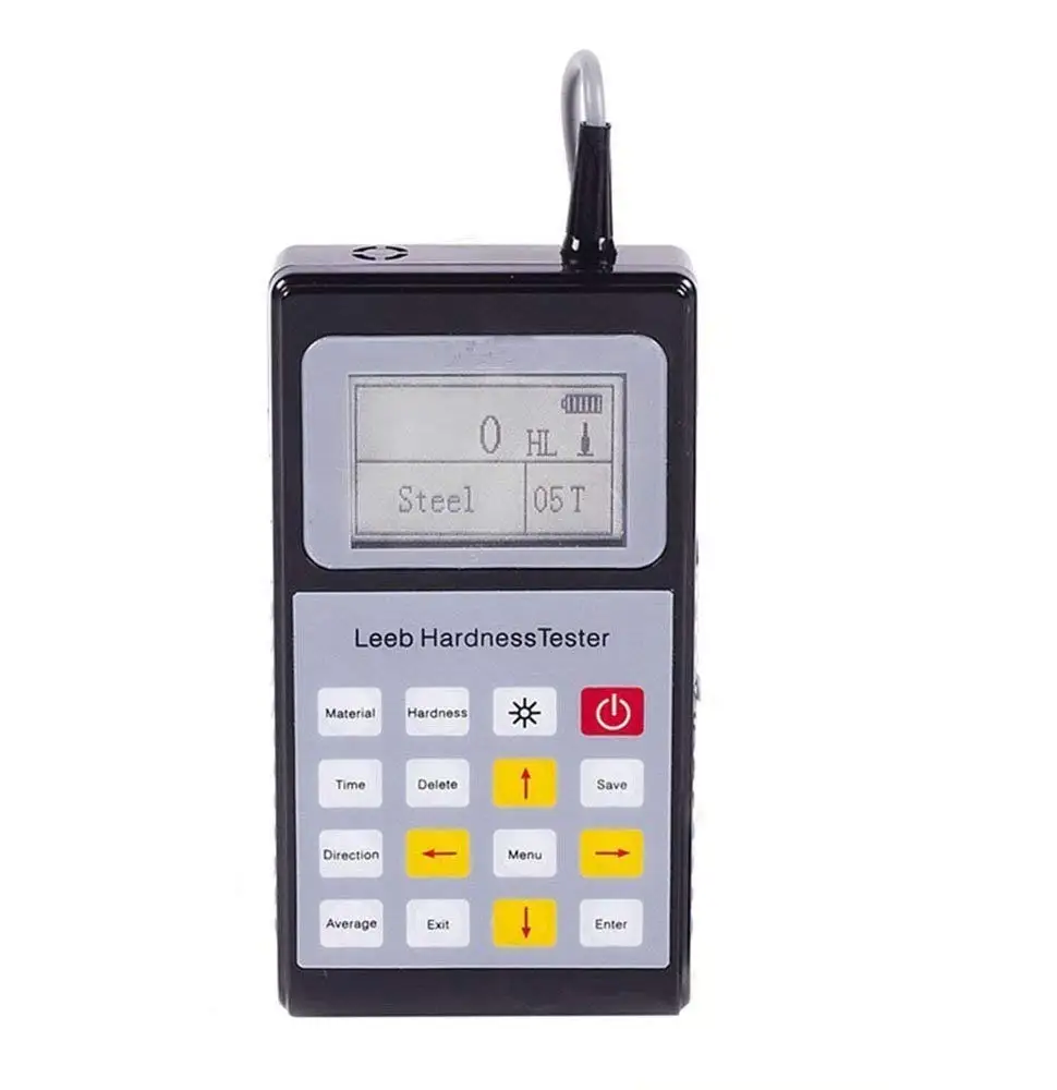 

Portable Leeb Hardness Tester Meter Durometer Gauge With 6 Hardness Units LCD Backlight Display For Steel Copper Stainless Steel