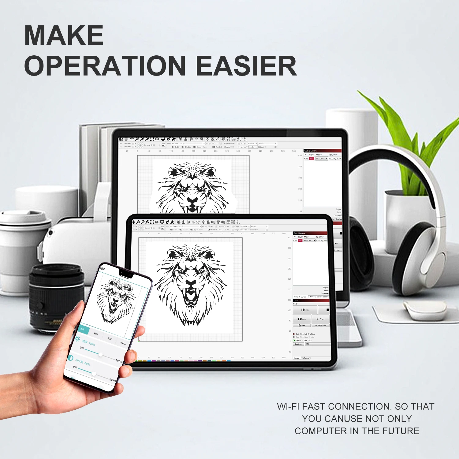 Лазерный гравер LONGER RAY5 10 Вт лазерный и режущий станок для дерева металла 400x400 мм |