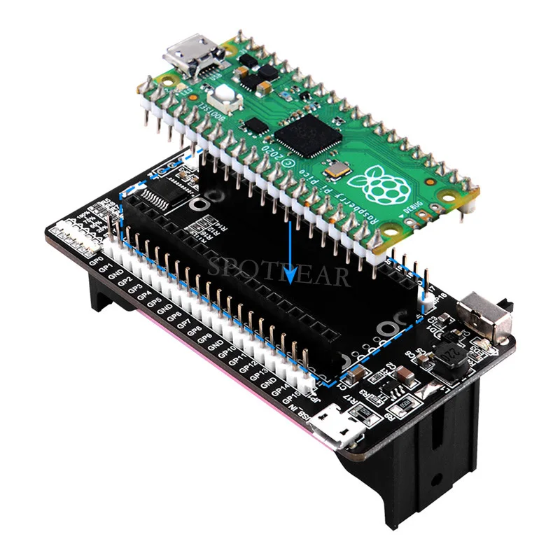 

Raspberry Pi PICO UPS источник питания, литиевая батарея 18650, модуль бесперебойного питания