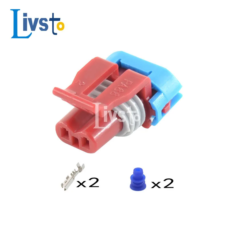 10/20/50/100 комплектов, 2-контактный водонепроницаемый автомобильный соединитель жгута проводов, диагональ 12052643