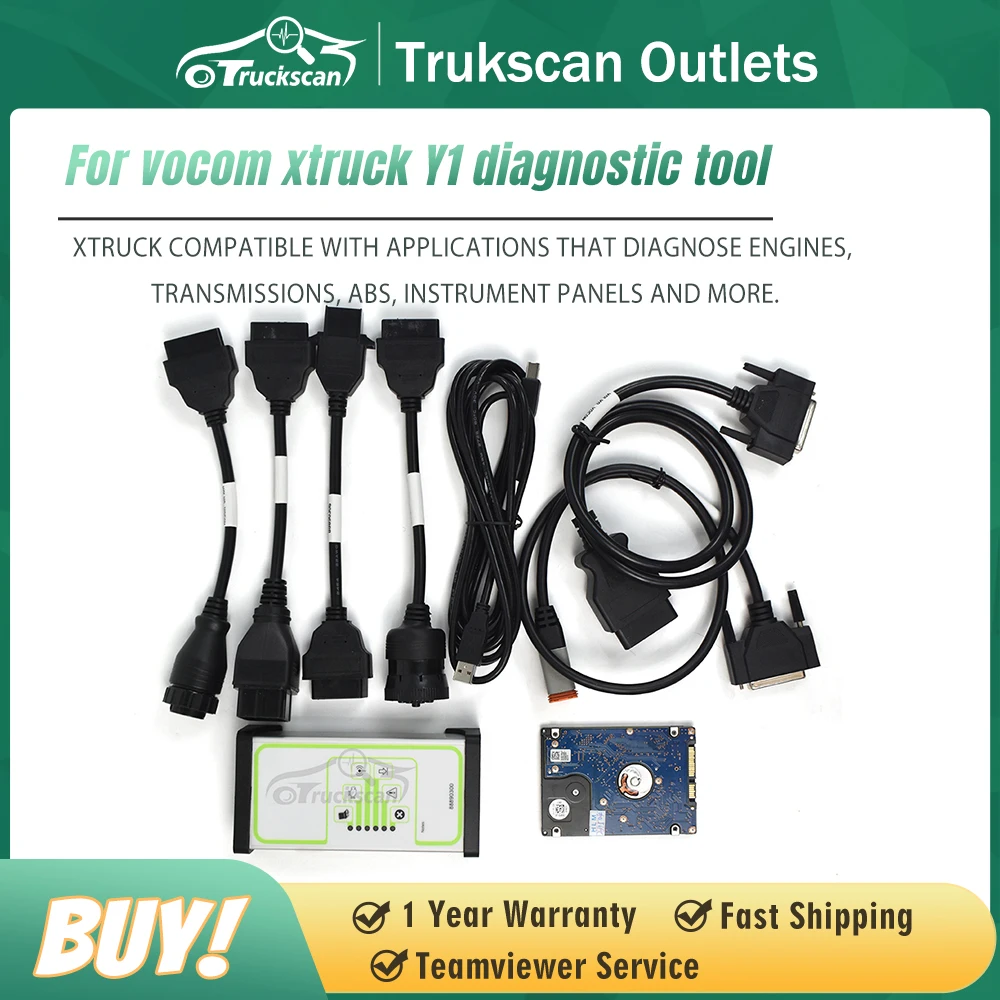 

For Vocom with Xtruck Y1 Heavy Duty Truck Diagnosis Scanner for Volvo Vocom 88890300 Tech Tool