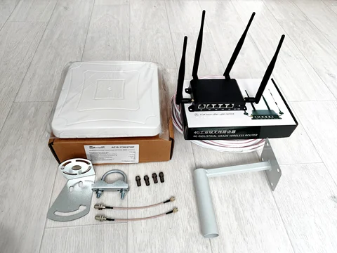 Готовый комплект интернета 15дб Keenetic прошитый WIFI роутер LTE 4G 3G панельная MIMO антенна 4G 3G 15-17 дб для дачи дома