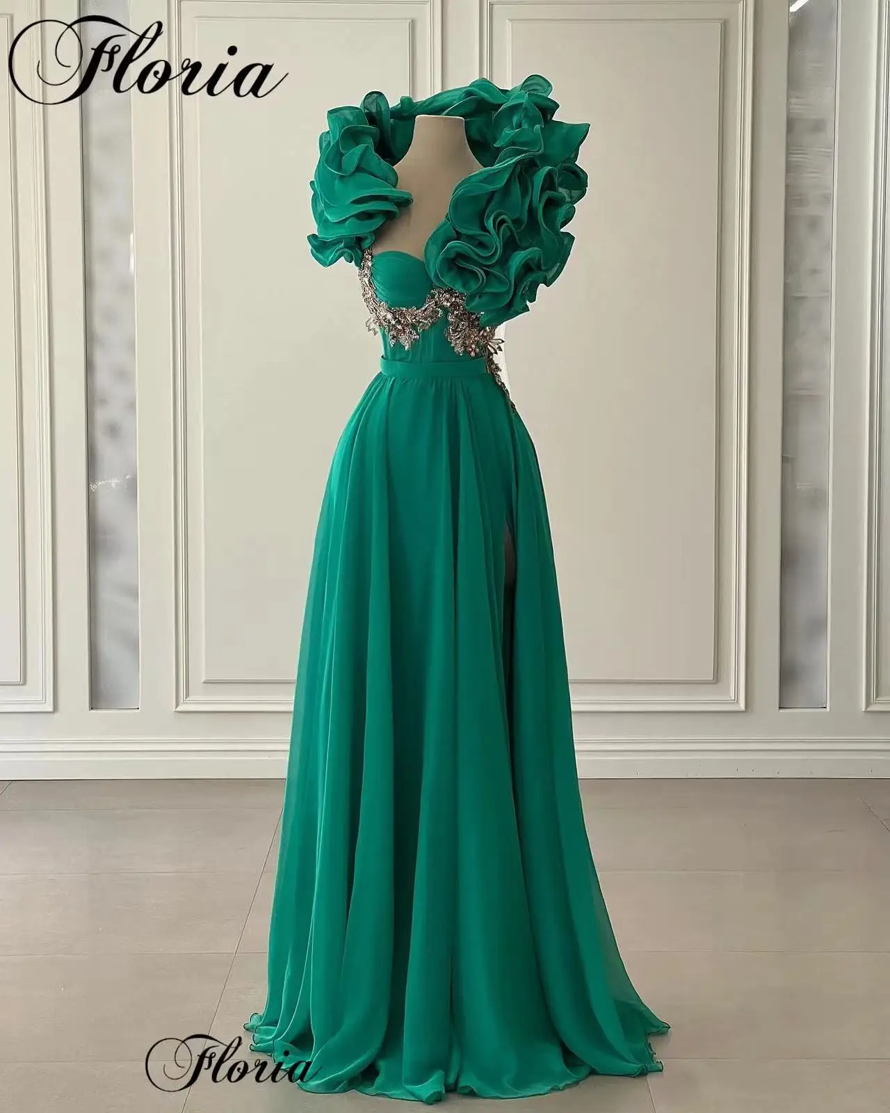 Новые модные зеленые коктейльные платья милое шифоновое платье для выпускного