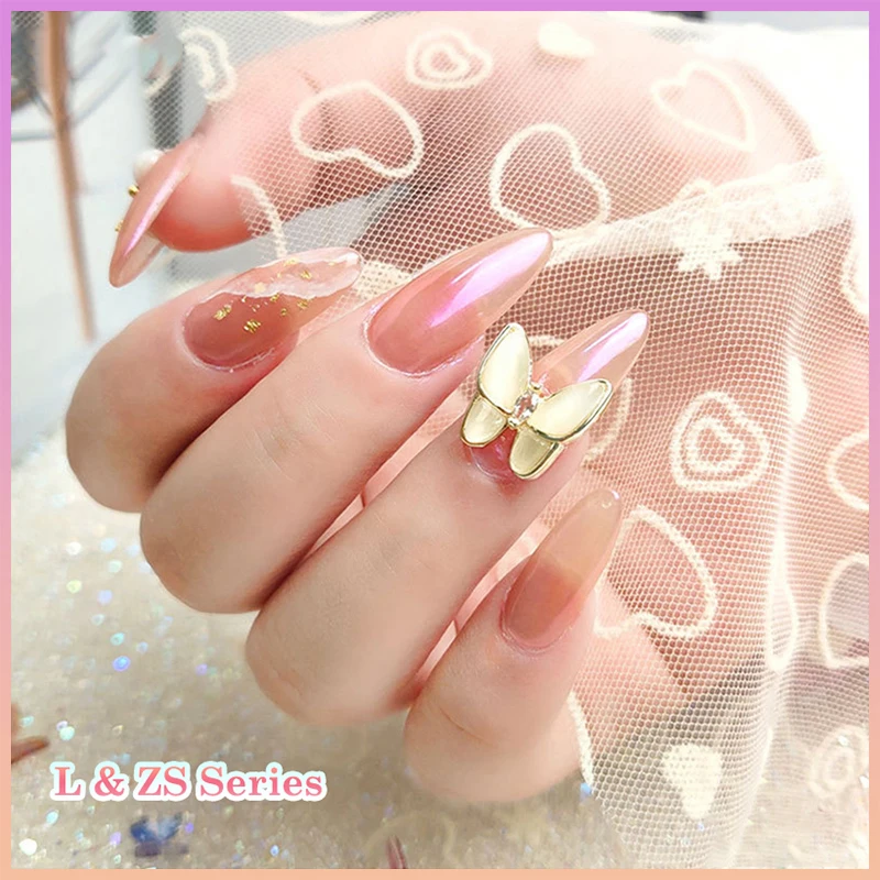 

5 Pcs Luxury Brand Nail Jewelry Supplies Designer Logo Manicure Art Decoration Parts Cute 3D Kawaii Butterfly Charms Accessories