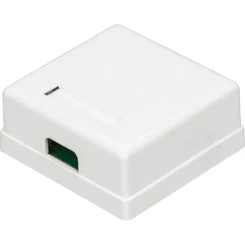 Розетка настенная TWT TWT-SM2-4512-WH, RJ-45 кат.5е + RJ-12, UTP, белая 2167593