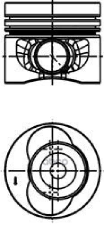 Поршень Двс Vw CrafterLt 2.5tdi =81 2.5x2x3 Bjm 0.50 06 KOLBENSCHMIDT арт. 40683620 (art.: 3920c17586cd3) - 3920c17586cd3