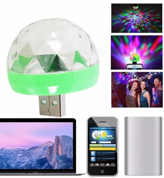 Диско шар светодиодный Led Magic Ball с usb 10 шт (art.: 3920bf164d5ad) - 3920bf164d5ad