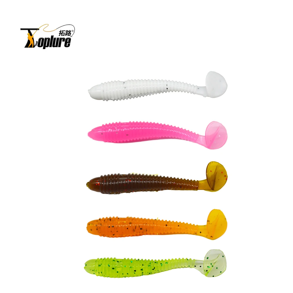 

TL Fishing Worm Soft Lures Jig Wobblers 7cm 10pcs/Pack Easy Shiner For Carp Bass Artificial Silicone Swimbait
