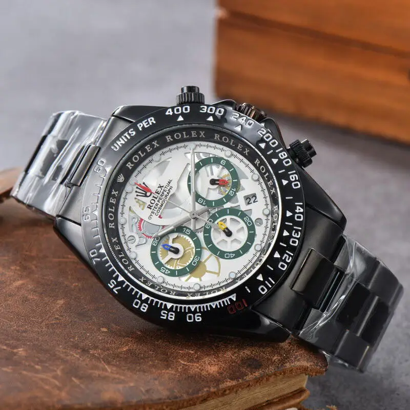 Спортивная торговля мужской бутик кварцевый стальной пояс Rolex стиль полый