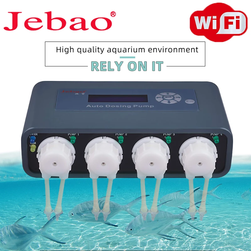 Jebao Water Pump Filter Auto Dosing Titration Pumps Automatic Marine Reef Doser 2.4 WIFI Control For Fish Tank Aquariums
