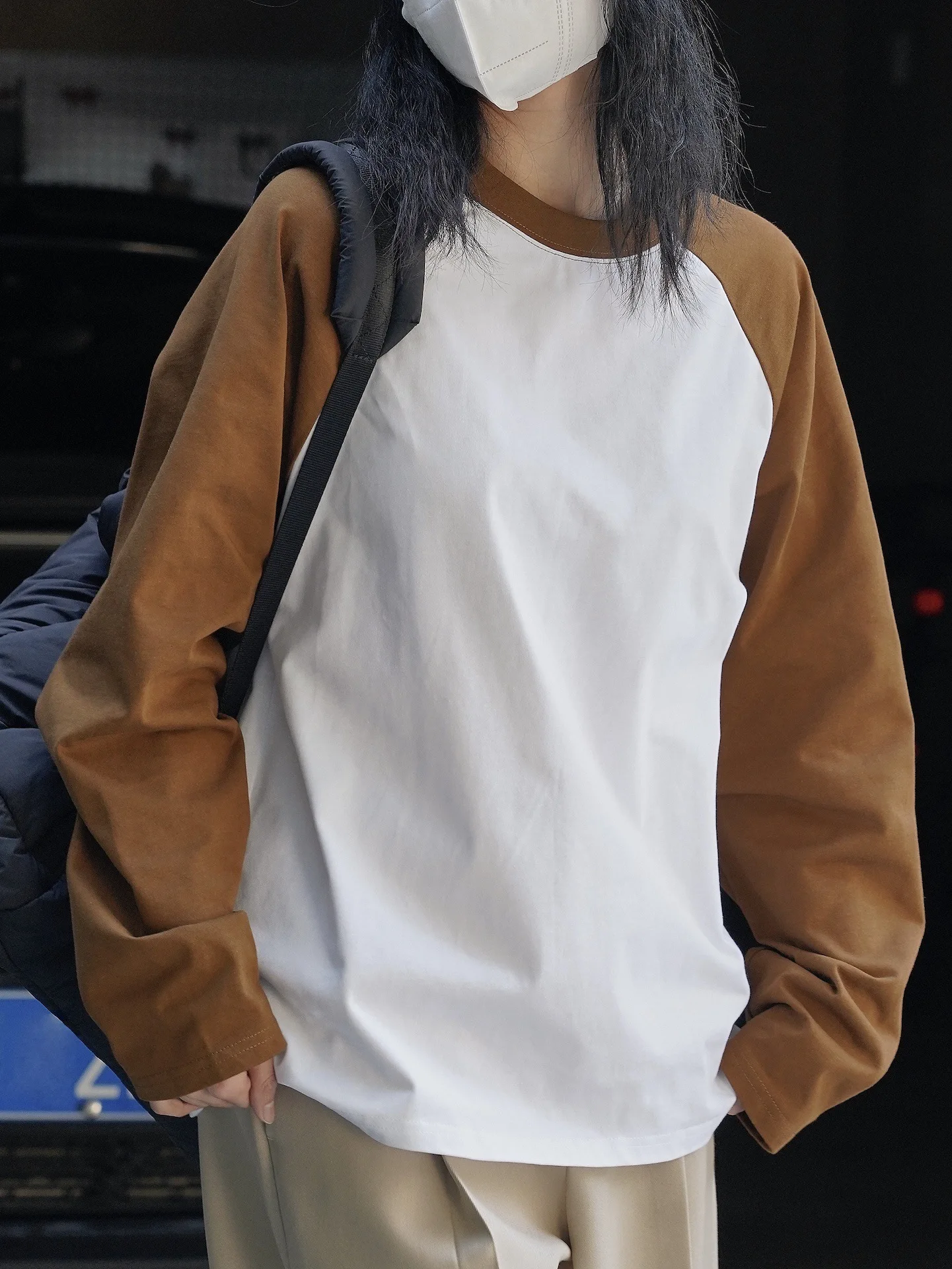 

woman woman classic long sleeve t-shirt colorblock