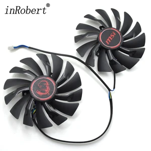 Охлаждающий вентилятор для видеокарты MSI Radeon R9 380 Armor 2X GTX 1060 970 RX580, 95 мм