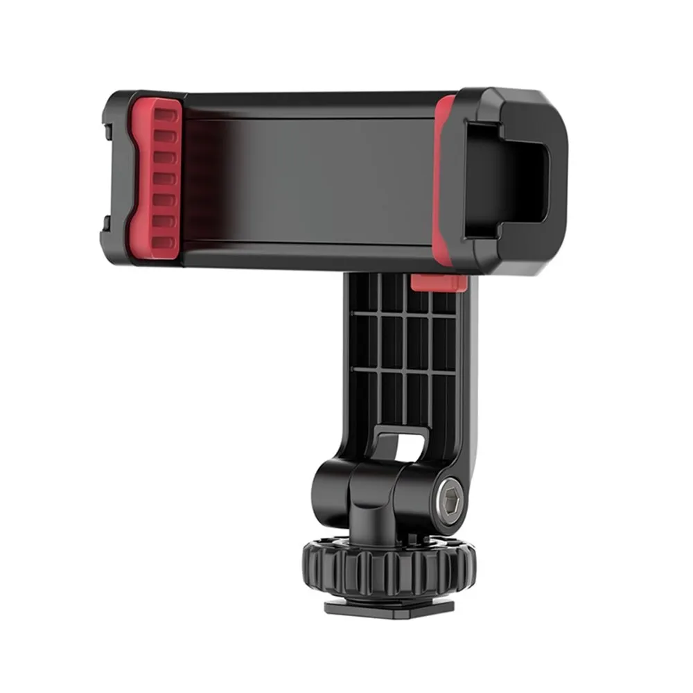 

360°Rotatable Phone Mount Holder Tripod for iPhone 14 13 12 Pro max Smartphone With Cold Shoe For Mic Light Phone Clip