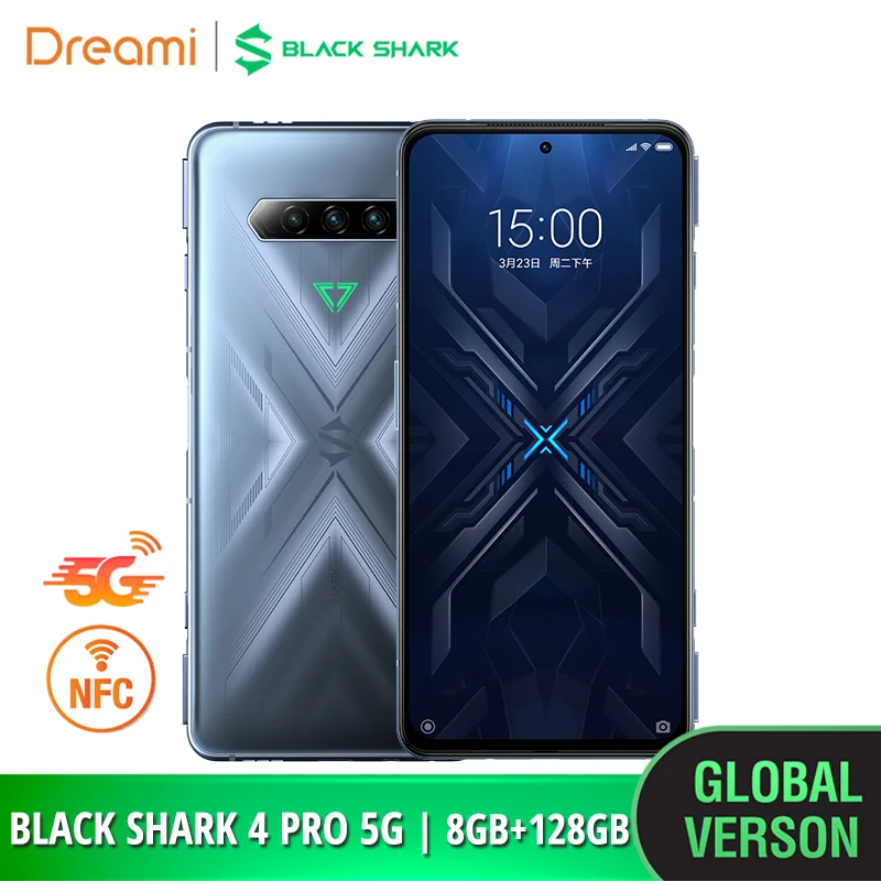 black shark 4 pro 5g nfc 128gb 256gb gaming phone smartphone mobile blackshark snapdragon 888 free global shipping