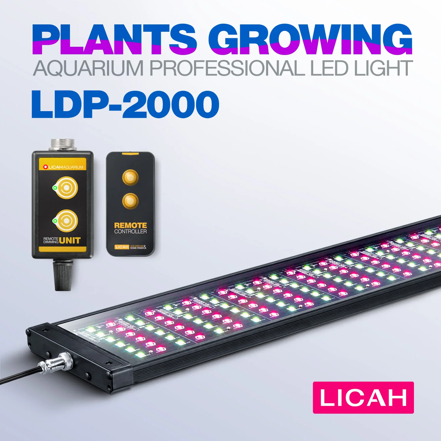 LICAH Aquarium Anlage Wachsen LED LICHT LDP-2000 Freies Shpping
