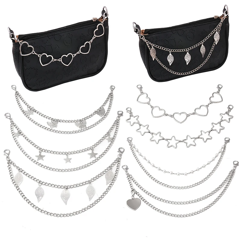 

Модные серебряные аксессуары для сумок, 1 шт., цепочка для сумок, аксессуары для сумок, новая сумка из металлического сплава, браслет для ювелирных изделий